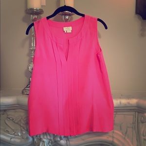 Kate Spade Neon Pink Silk Tank